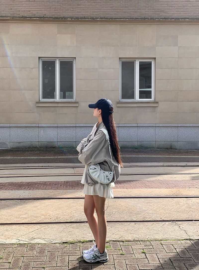 [Bellide made] Return Overfit Two-Way Pintuck Field Jacket