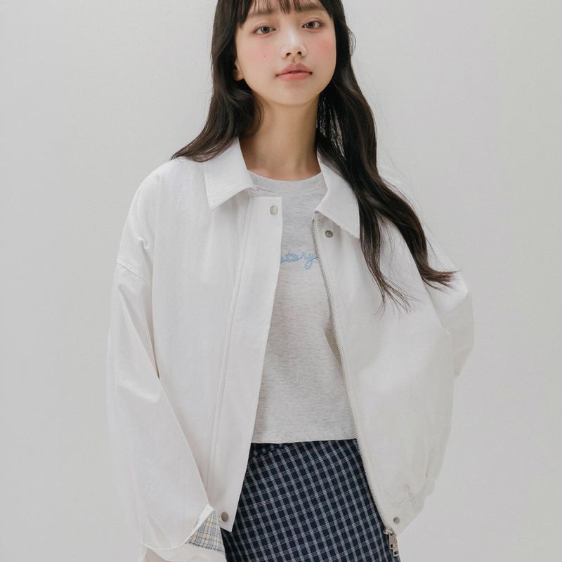 mellotory(メロートリー)の「COTTON BLOUSON JACKET (WHITE)(Jackets/Outerwear)」