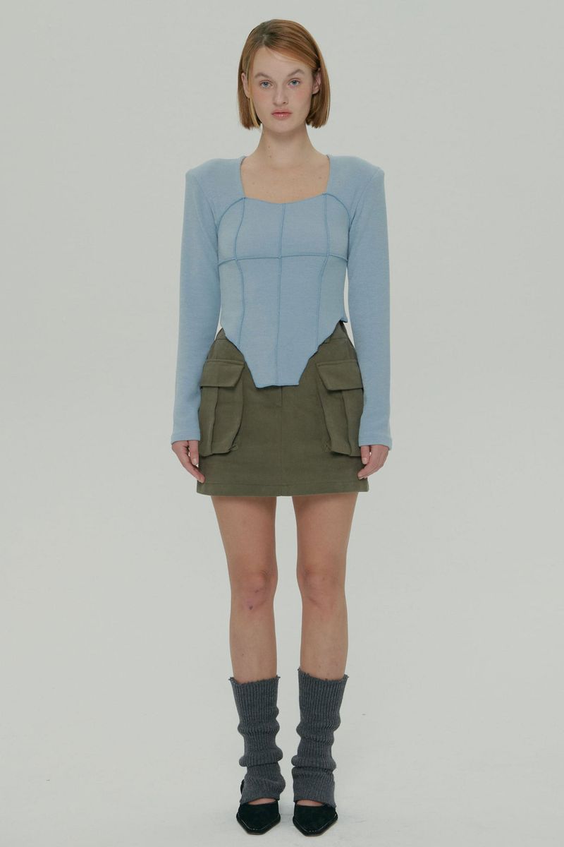 MOIFAIRE(モイフェア)の「CARGO MINI SKIRT / KHAKI(Skirts)」
