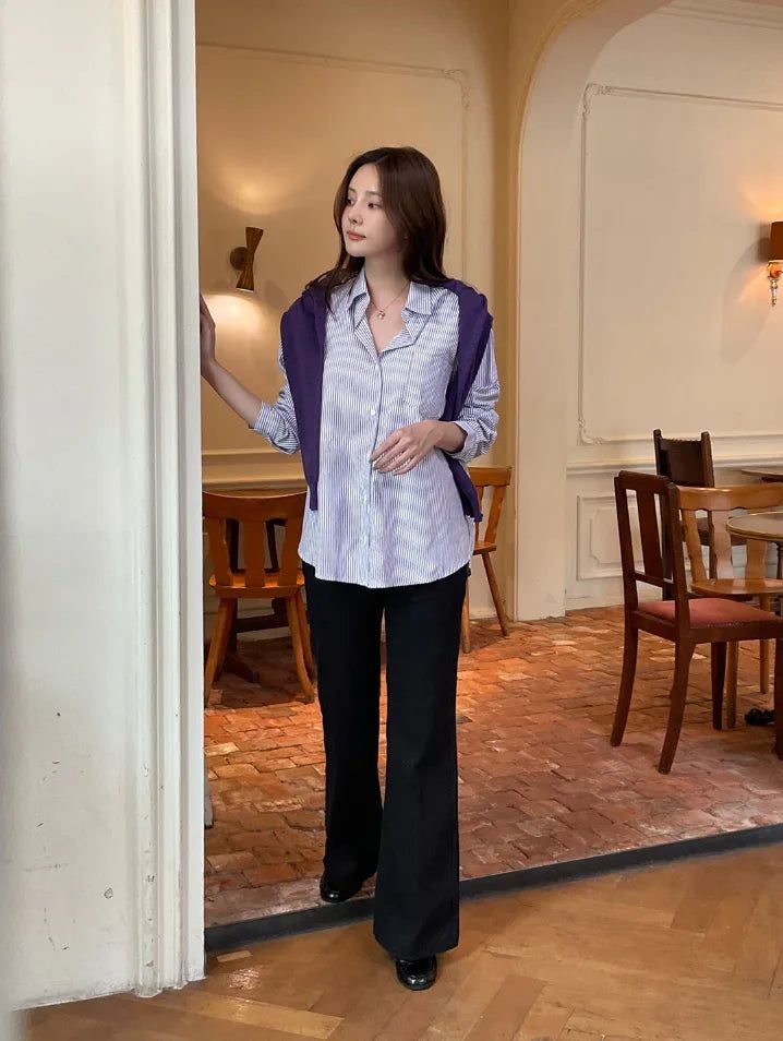 Kota Center Crease Slim Long Bootcut Pants