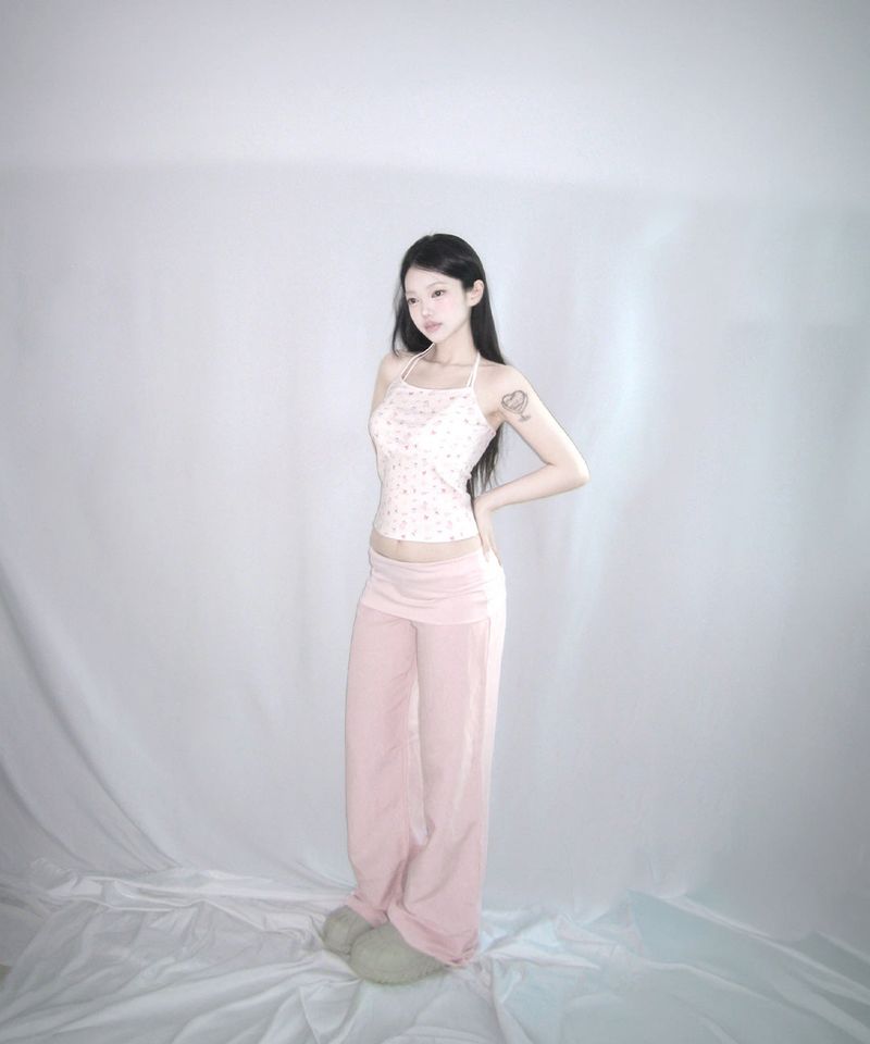 baby doll halter top (2colors)