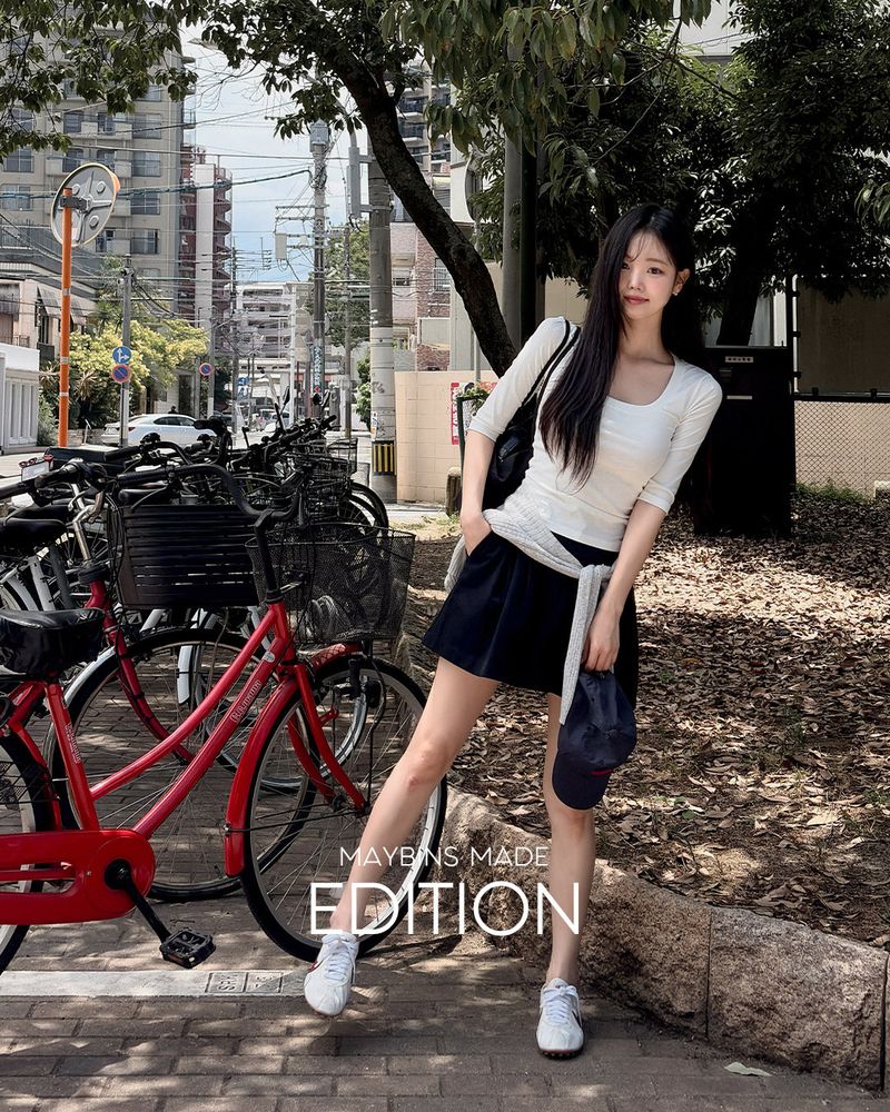 MADE. Jella pintuck mini skirt