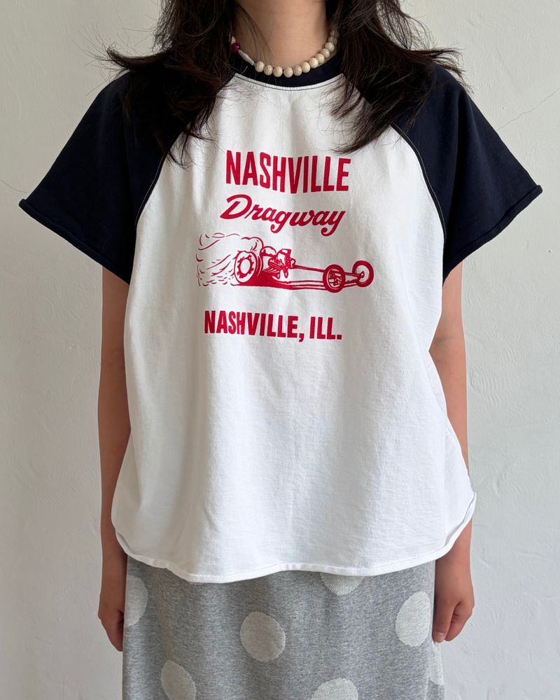 fungus(ファンガス)の「Retro Raglan Tee (2colors)(Tops)」