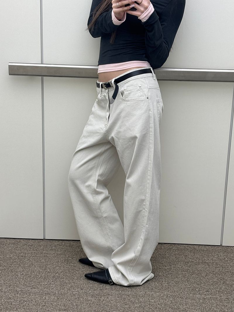 MUZESEOUL（ミューズソウル）の「[Unisex] Wide cotton boots cut pants(3color)（Pants）」