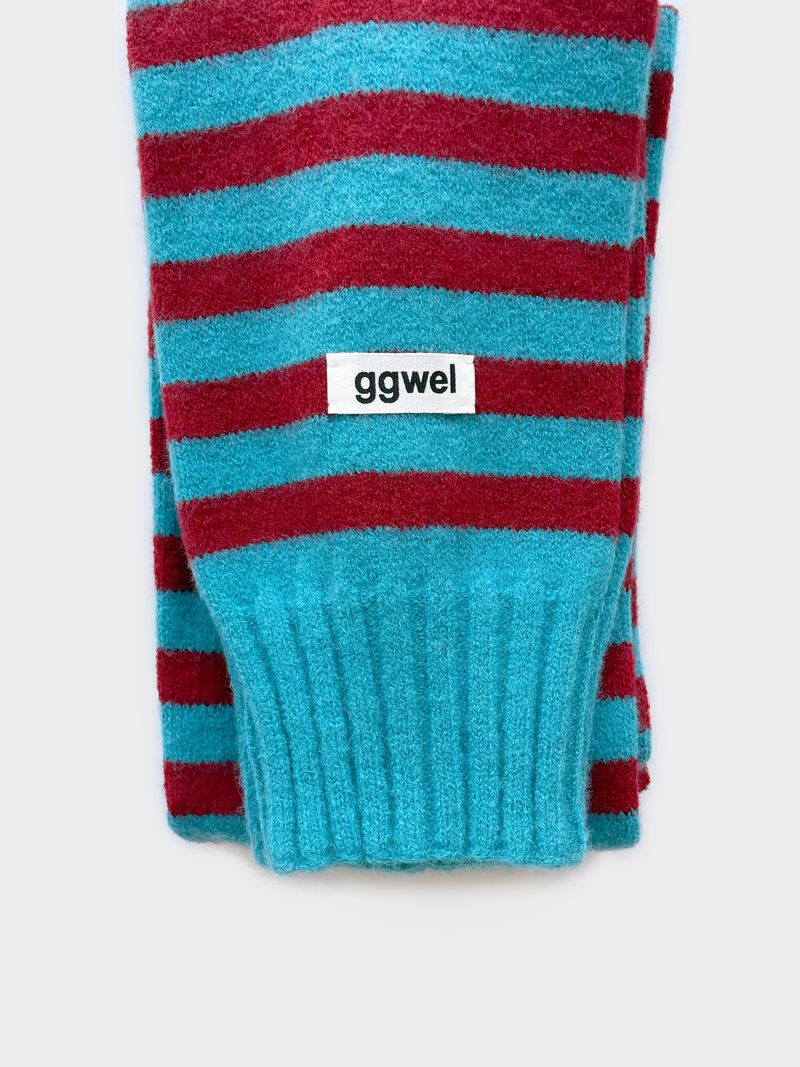 KNIT STRIPE MUFFLER