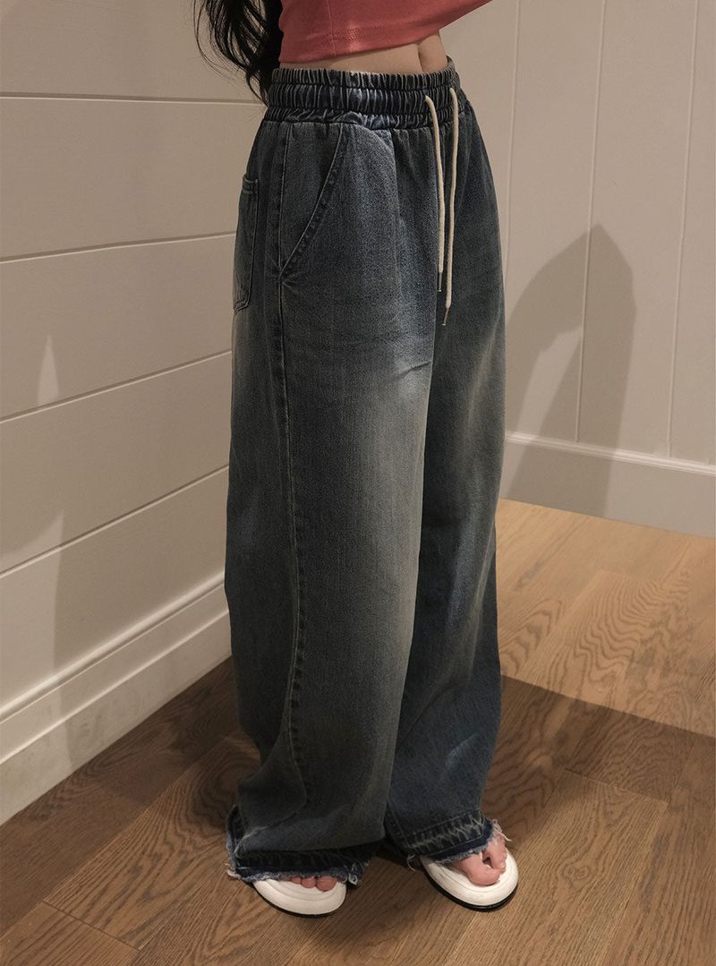 [BELLIDE MADE] Summer Cool Wide Denim Pants