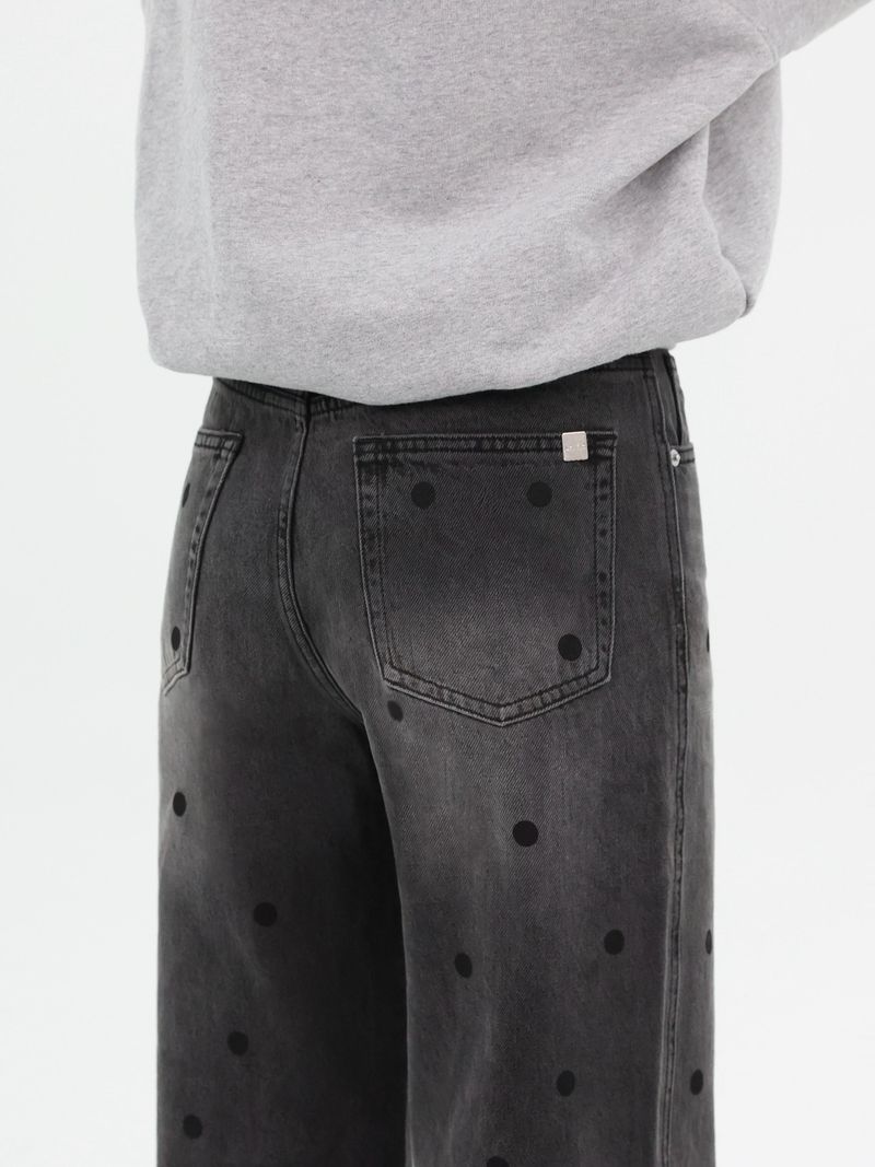 DOT PRINT STRAIGHT DENIM code 26002