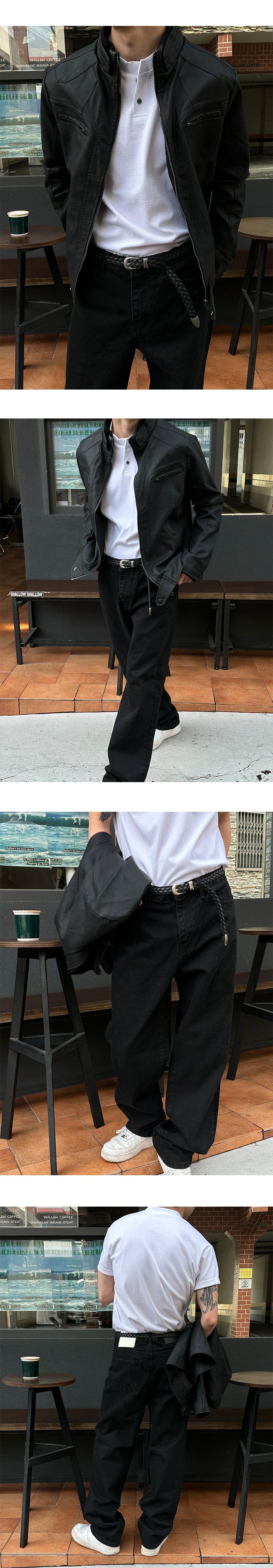 [MUSCLE FIT] Basic muscle henry neck half sleeves(6color)