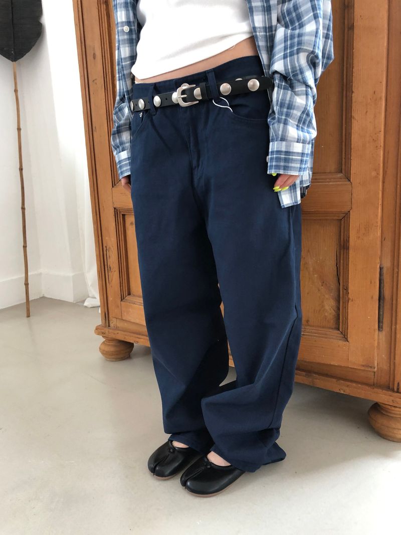 BLOBBY（ブロビー）の「デイリー ストレート コットン パンツ（パンツ）」