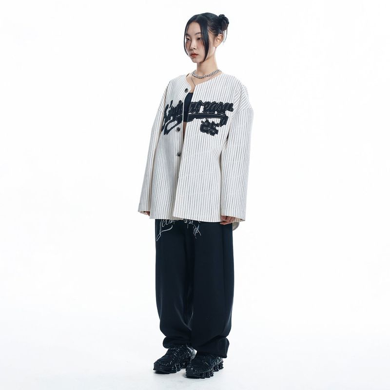 Lettering Balloon Sweatpants - BLACK