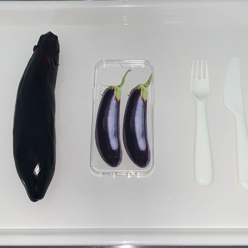 Eggplant case - jelly hard