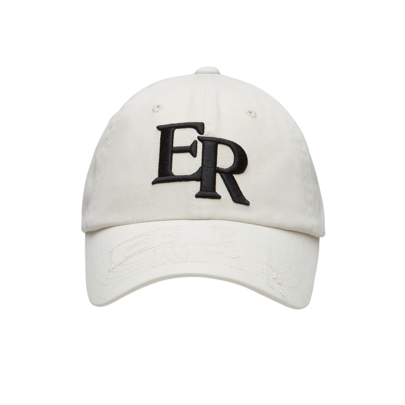 EEERRR visor stitch point Ball cap (Ivory)