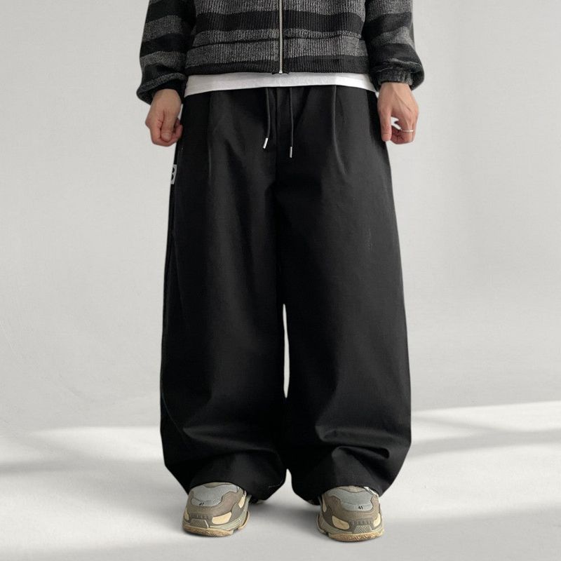 voarc（ボアク）の「Logo back lettering string banding cotton wide pants（Pants）」