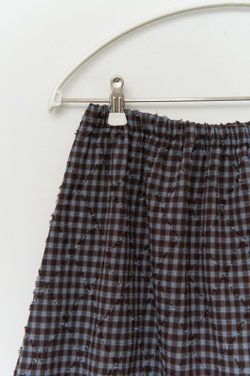 (W) Mus Checked Skirt