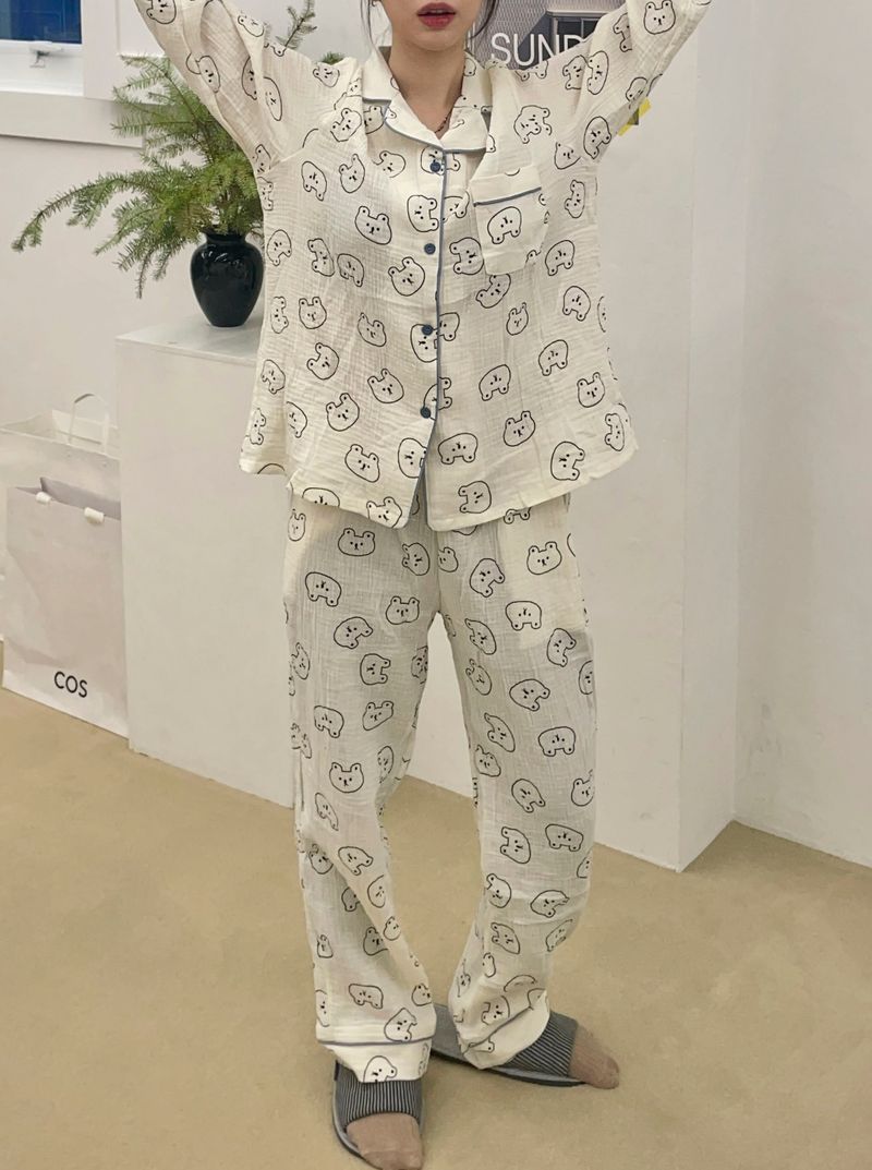 Cozy bear pajamas