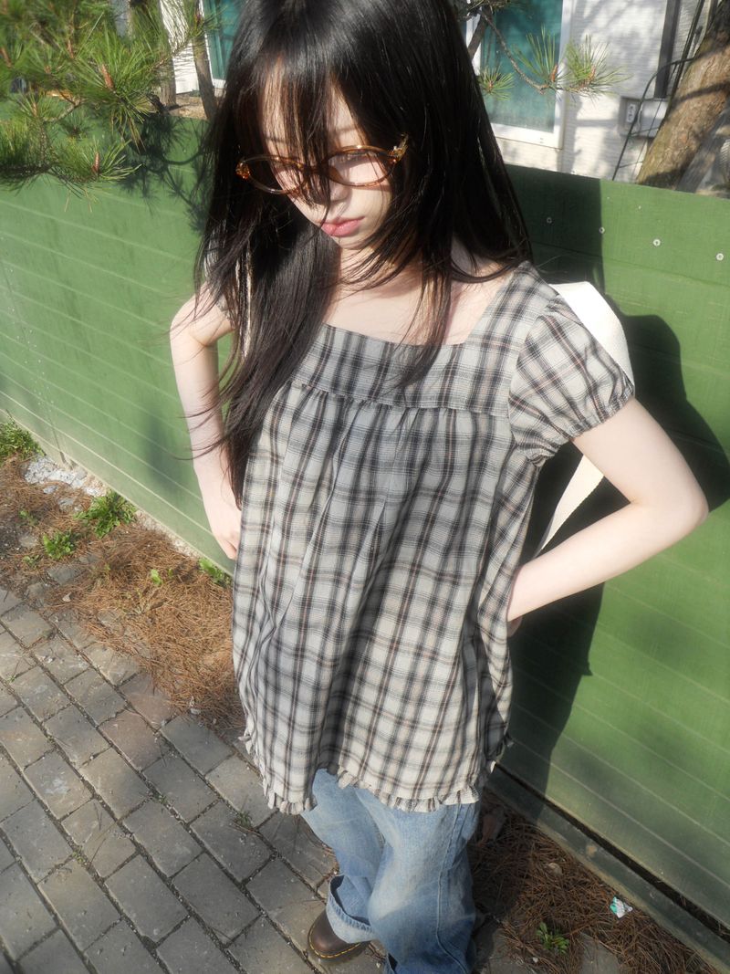 ZELENA（ゼレナ）の「morin frill blouse（Tops）」