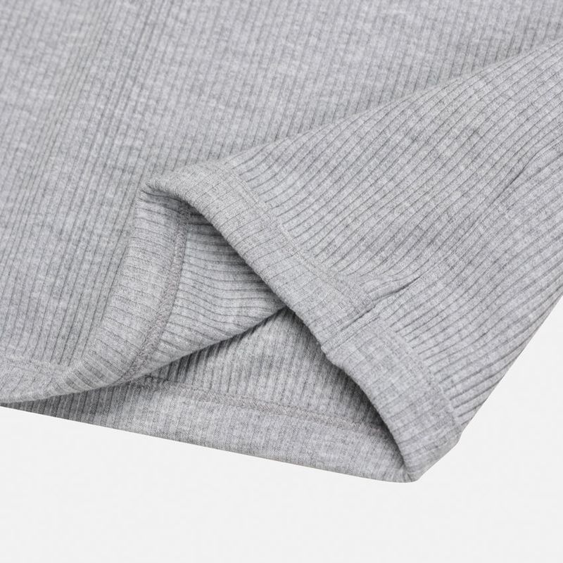 No.1362 raglan half neck zip muscle T