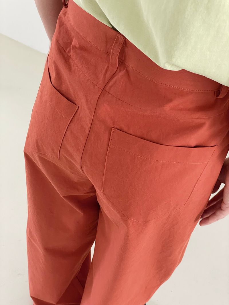 Vivid color cotton pants