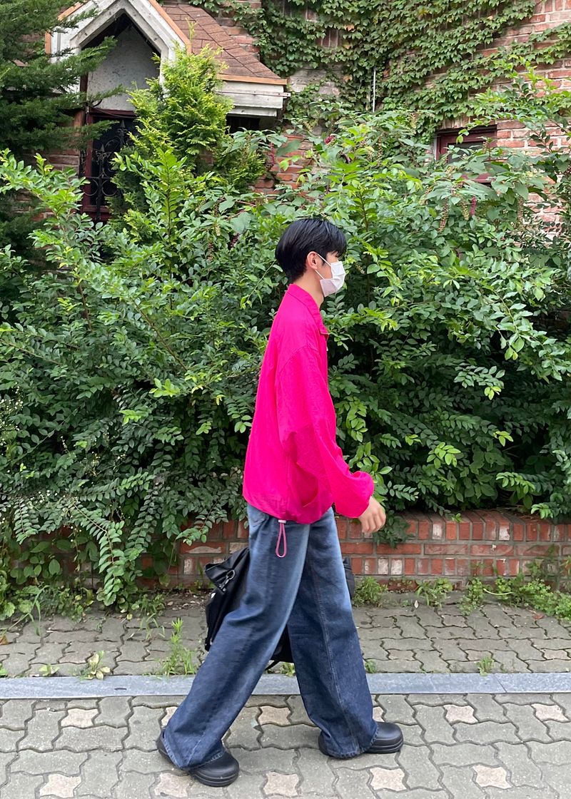 Balloon loose fit windbreaker JK