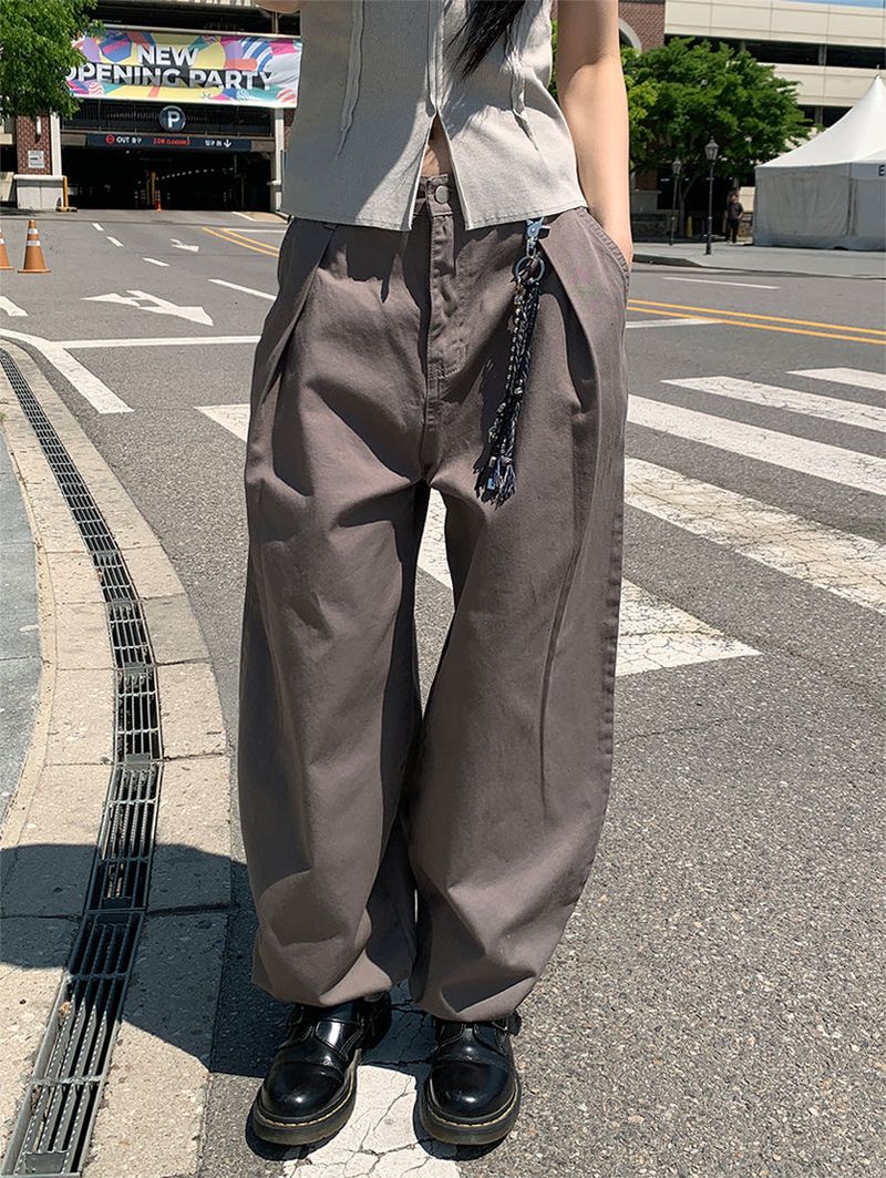 CURVED TUCK BALLOON PANTS (2C)