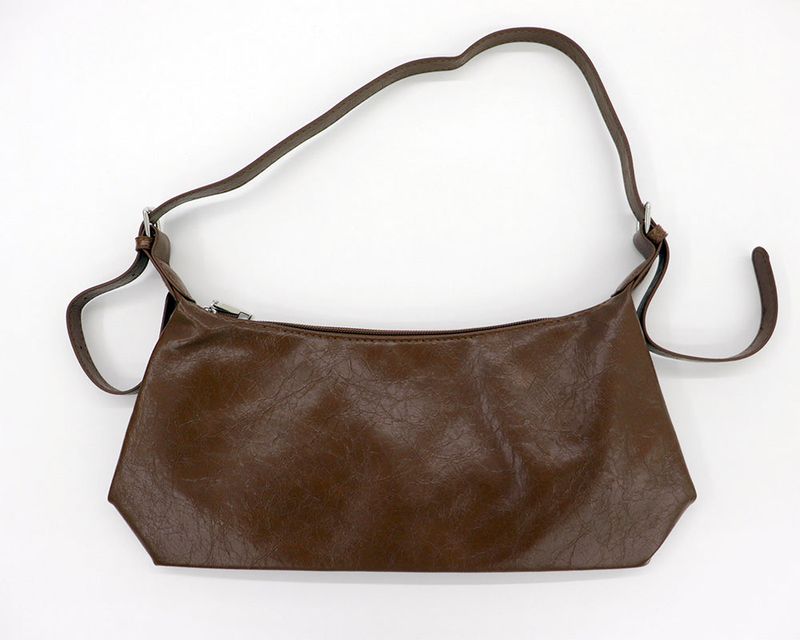 Rait leather baguette shoulder bag