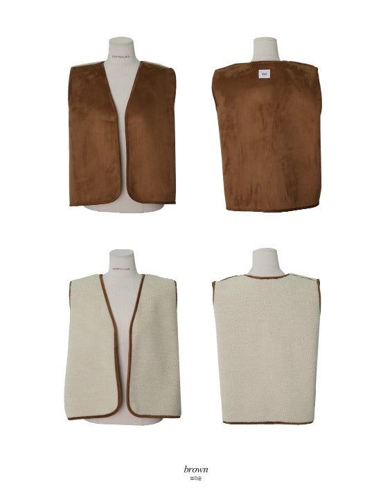 ED Reversible Suede Mustang Vest