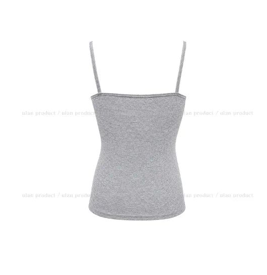 Roel Shirring Button Lace Cap Sleeveless
