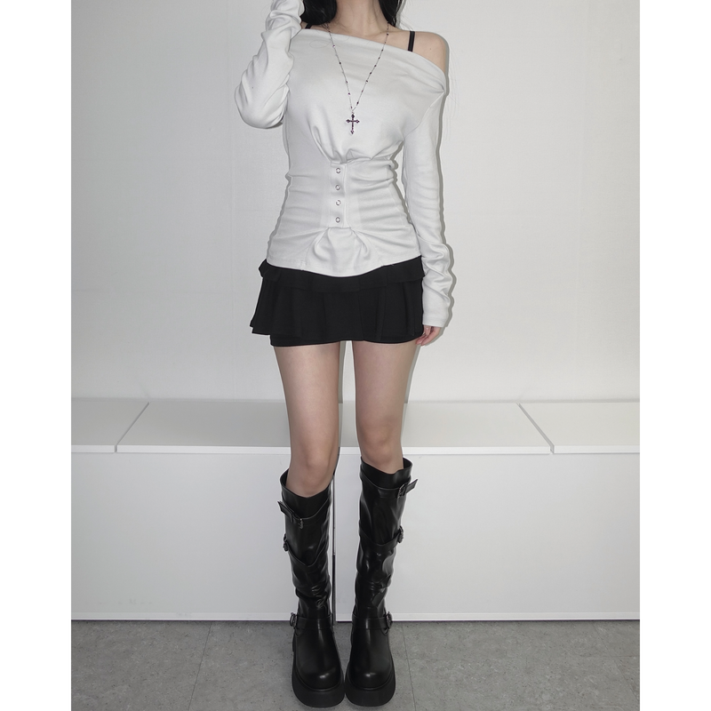 Bold Sole Strap Long Boots