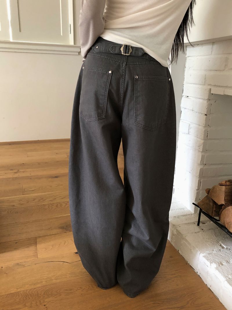 WONDER WONDER（ワンダーワンダー）の「Daymon Striped Wide-Leg Pants（Pants）」
