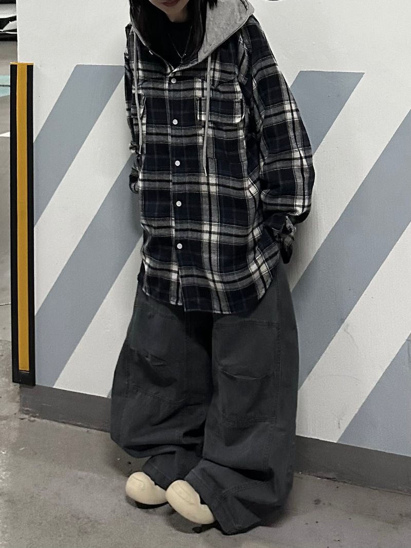 knee panel big balloon pants