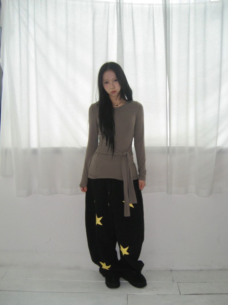 Glam Layering Tie Long Sleeve (4c)