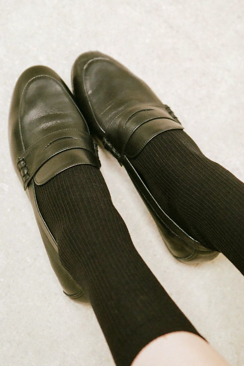 MODERN PENNY LOAFER IN BLACK