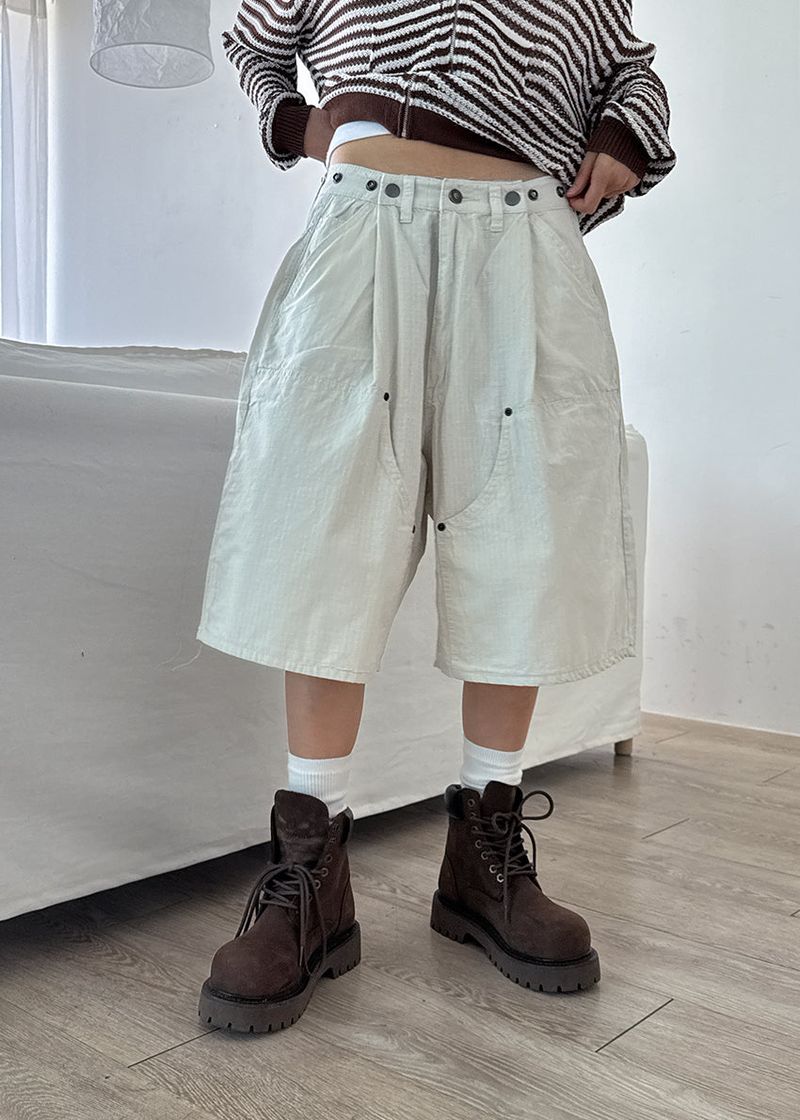 SNAP BERMUDA PANTS