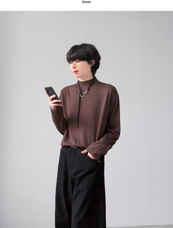 Weaver Half-Neck Knit T-Shirt