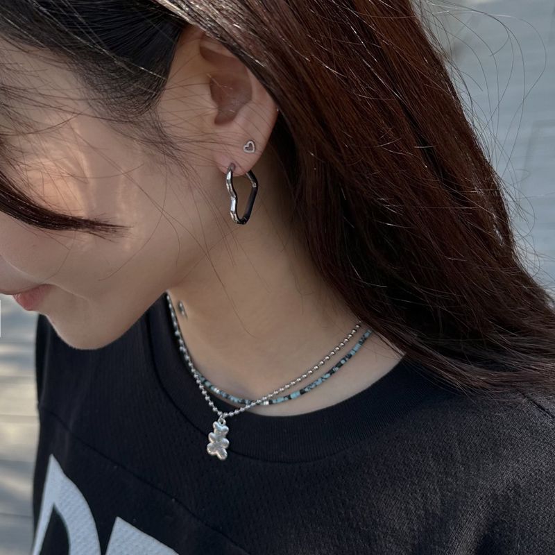 ミニハートピアス