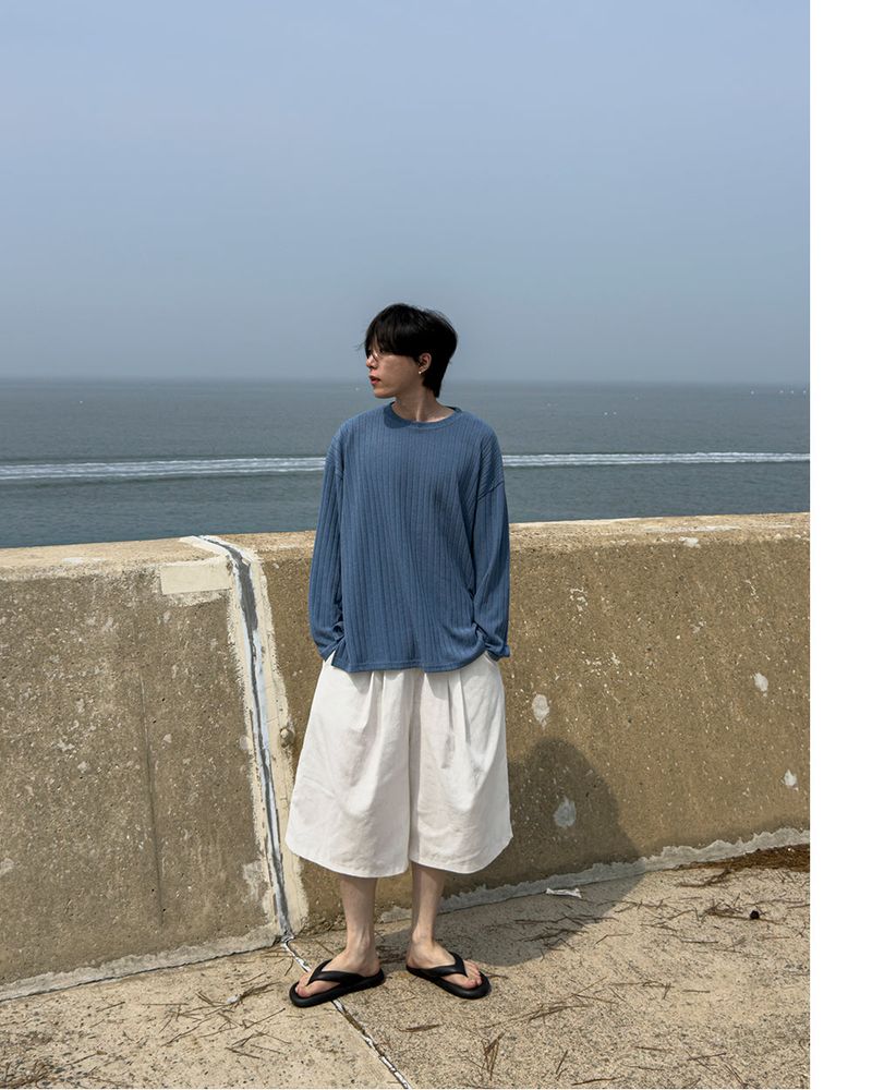 Rok Linen Pintuck Bermuda Pants