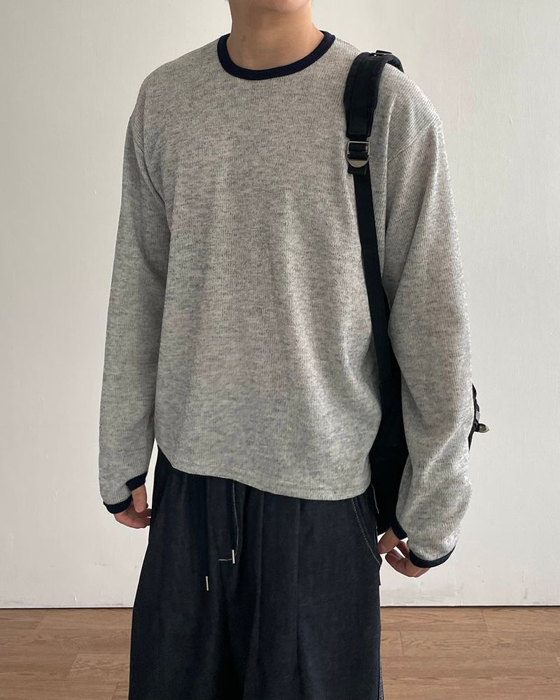 IDF（アイディーエフ）の「Lav Crop Contrast Knit（Tops）」