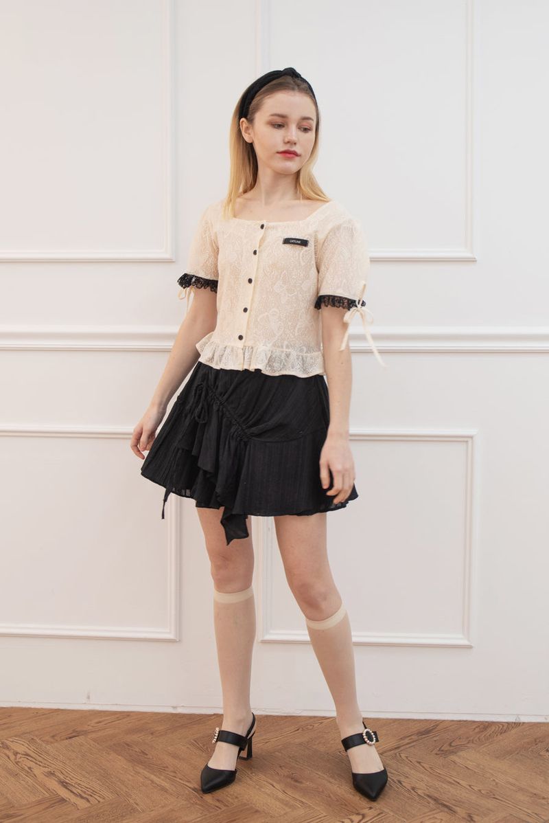 butterfly knit blouse