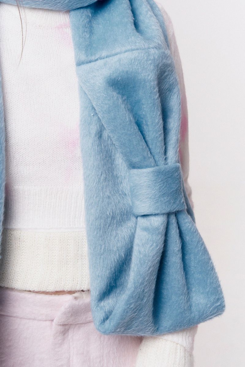 Ribbon Muffler_Fairy blue