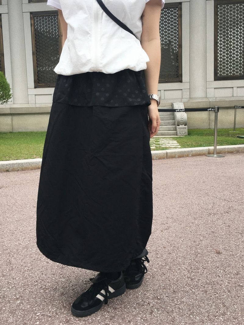 RITCORE(リットコア)の「Dot Layering Balloon Skirt (2c) (Skirts)」