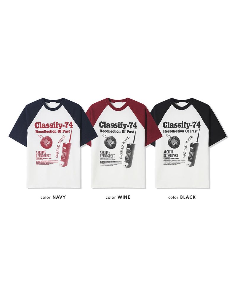 Ragiv Graphic Raglan Knit Short Sleeve