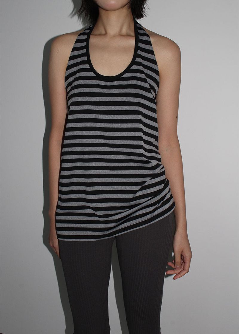 eon(イオエン)の「STRIPE LOOSE HALTER TOP(Tops)」