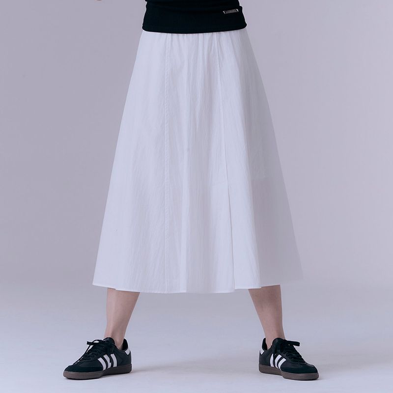 Essential flare skirt (WHITE)