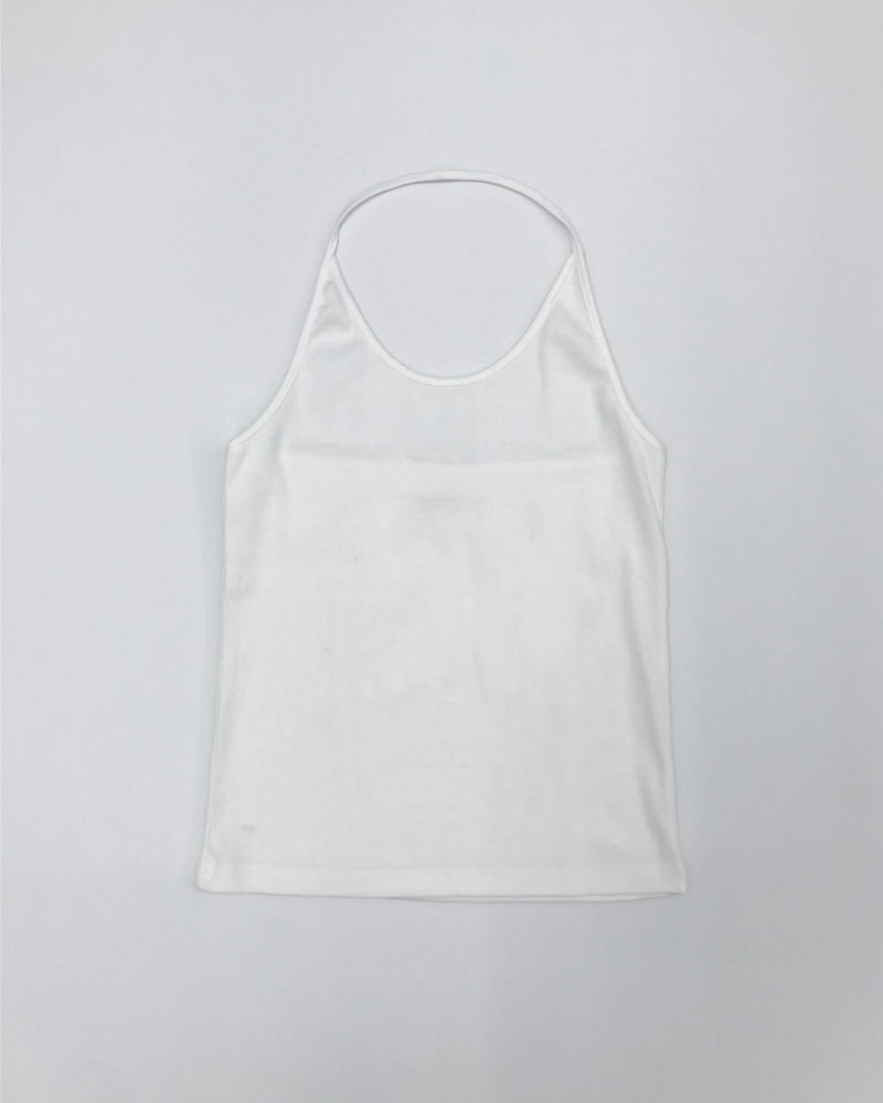 Triangle halterneck sleeveless top (5color)