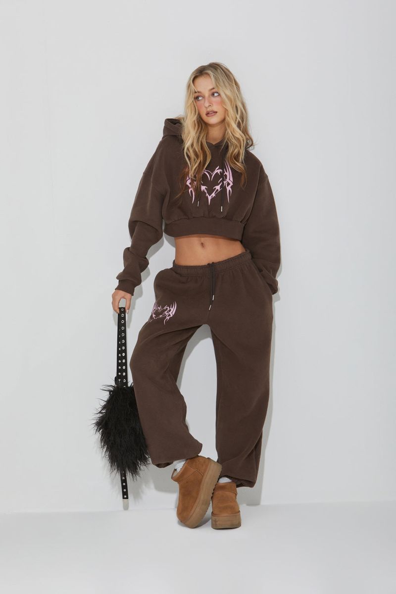 FLEECE HEART PANTS