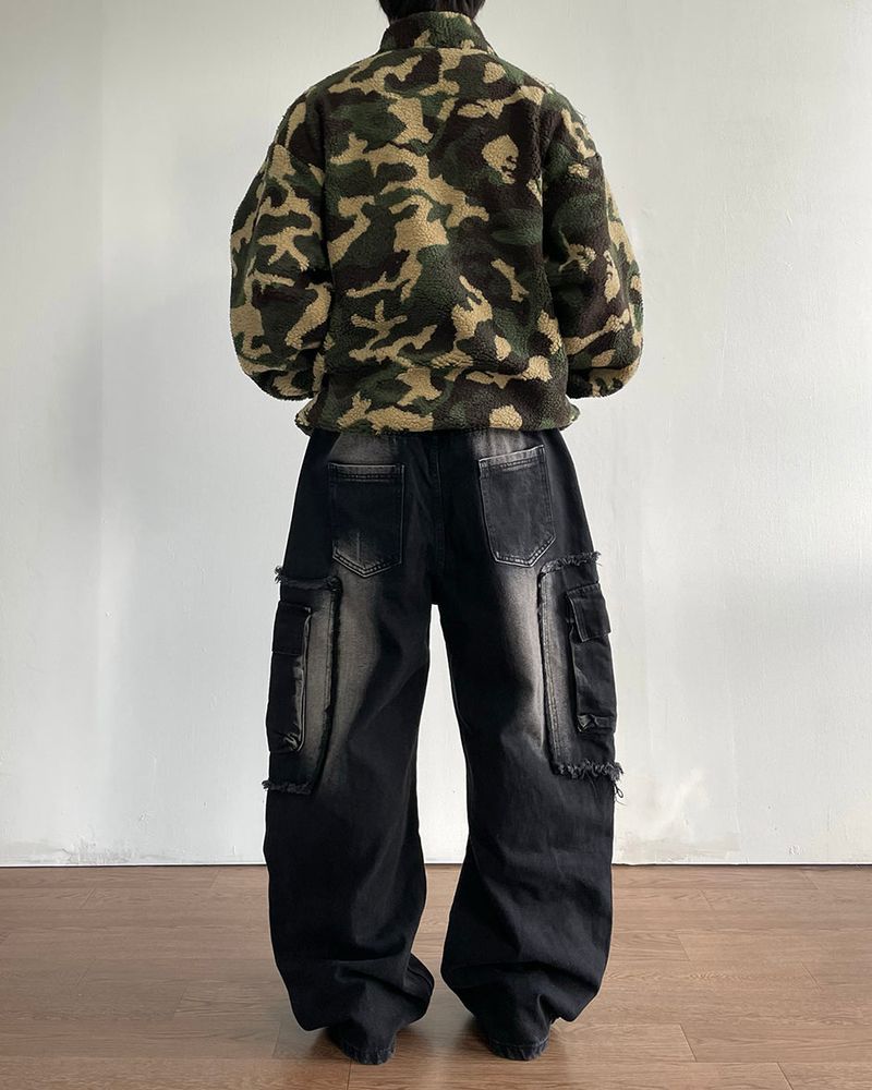 All-Day Camo Sherpa Zip-Up