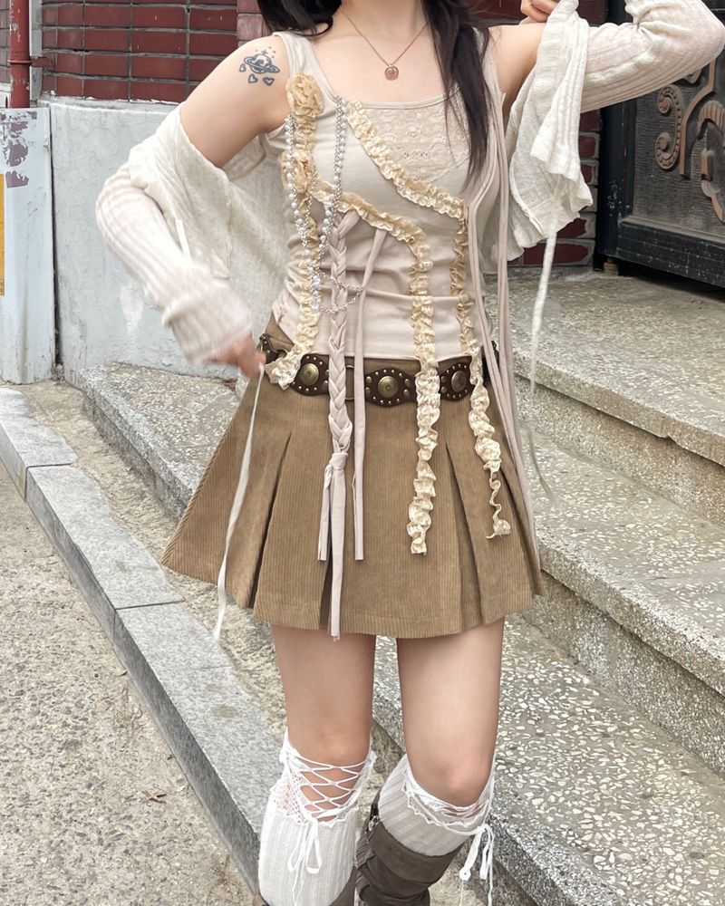 Fairy Lace Beads Chain Top