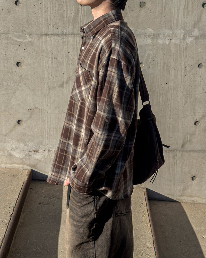 Antique Oversized Check Shirt