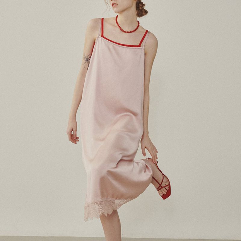 Melrose Satin Lace Dress