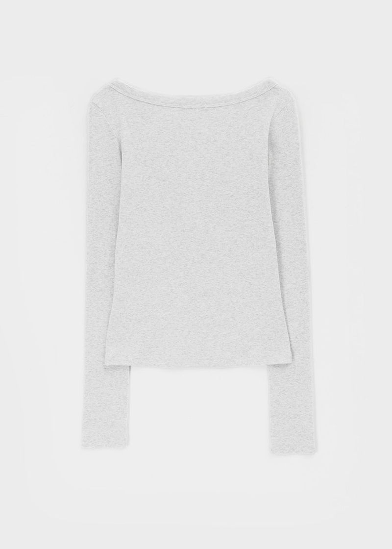 [MADE] Karl Henley Neck Long Sleeve Tee